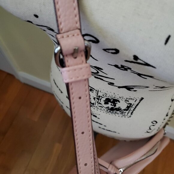 Sanctuary Pink Pebbled Leather Crossbody Bag - Picture 6 of 7